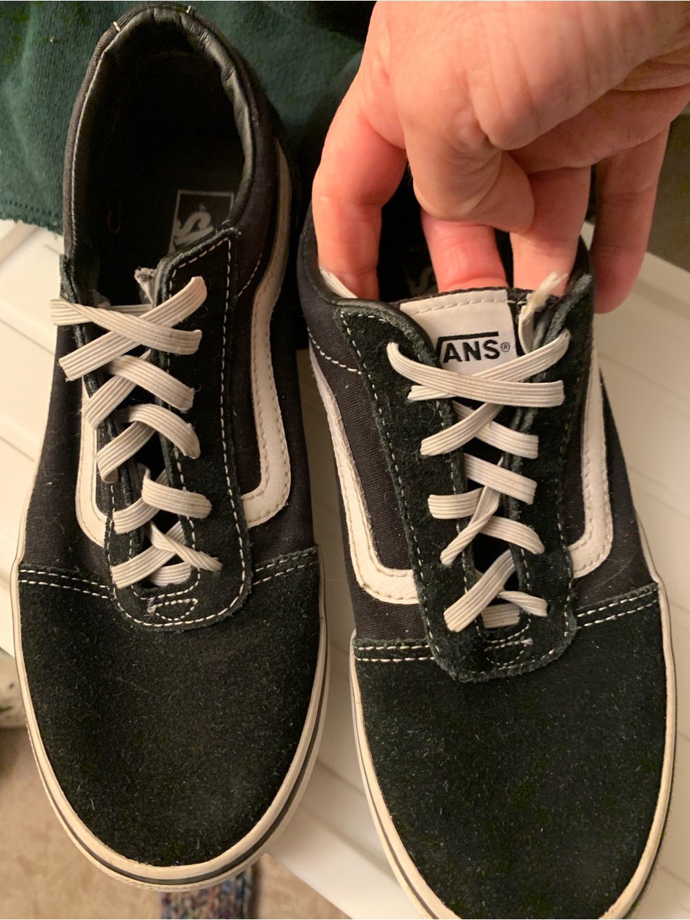 Vans Black and White Old Skool Skate Sneakers
